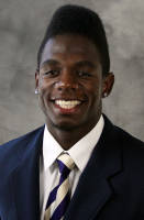 Deontae Cooper flashing the smile, and optimism, he's famous for among Husky fans.